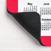 2024 Cherry Red Calendar von Janz Mouse Pad Mousepad (Ecke)