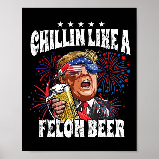 2024 Chillin wie ein Felonbier Poster (Vorne)