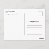 2024 Chinesisches NeujahrspapierBriefmarke-Grenze Postkarte (Rückseite)