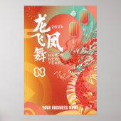 2024 Chinesisches New Year Business Marketing Luna Poster (Vorne)