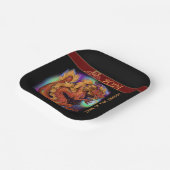 2024 Chinesisches Zodiaka Jahr des Drachen Neue Ja Pappteller (Gewinkelt)