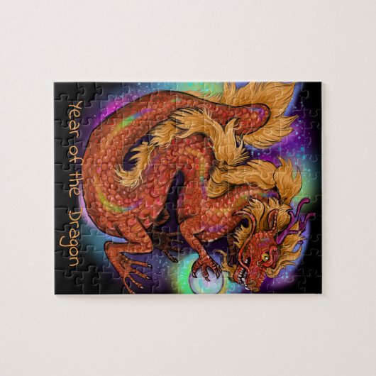 2024 Chinesisches Zodiaka-Jahr des Drachen Puzzle (Horizontal)