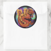 2024 Chinesisches Zodiaka-Jahr des Drachen Runder Aufkleber (Tasche)