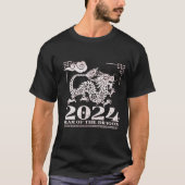2024 Chinesisches Zodiaka-Jahr des Drachen T-Shirt (Vorderseite)