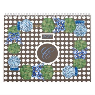 2024 Chinoiserie Garden Topiary Ginger Jar Jars Kalender