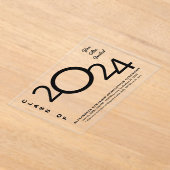 2024 Class Abschluss Zeremonie Graduate Foto Acryleinladungen (Ablage )