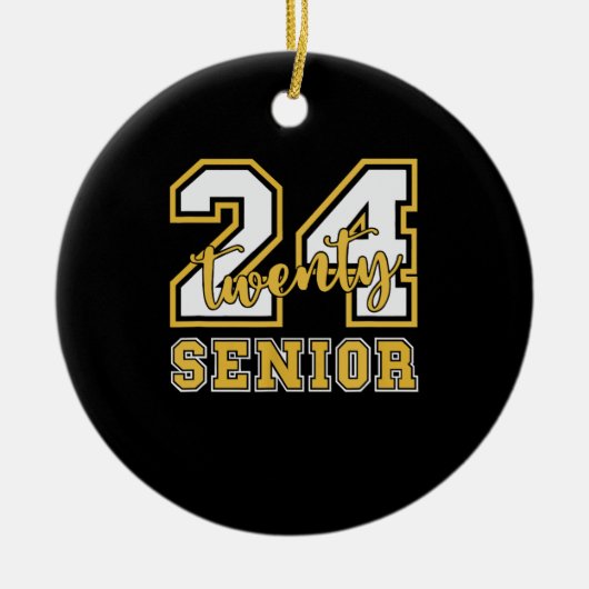 2024 Class of 2024 For College High School Keramik Ornament (Vorne)