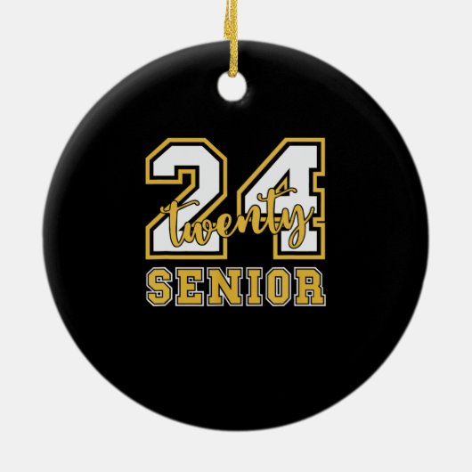 2024 Class of 2024 For College High School Keramik Ornament (Hinten)