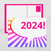 2024 Comic-Blase nach Karte (Vorne/Hinten)