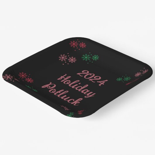 2024 Cookie Exchange Pappteller (Gewinkelt)