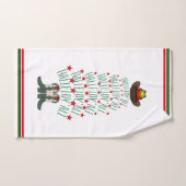 2024 Cowboy Christmas Tree Gast Handtuch (Handtuch)