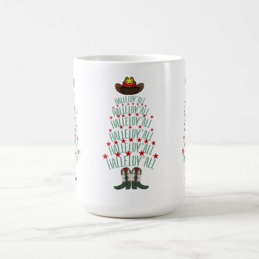2024 Cowboy Weihnachtsbaum Kaffeetasse (Mittel)