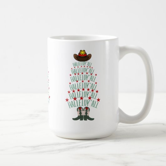 2024 Cowboy Weihnachtsbaum Kaffeetasse (Rechts)