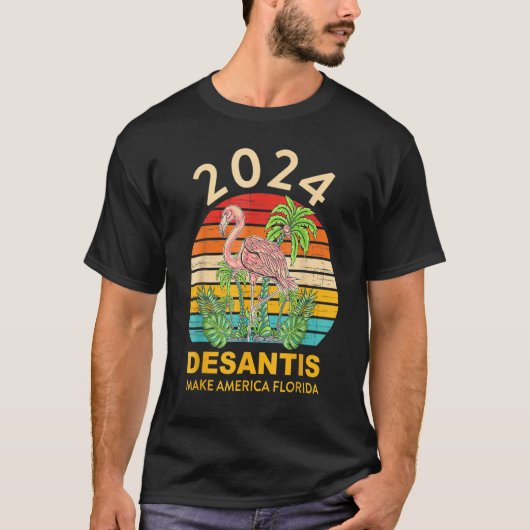 2024 Desantis Flamingo Lover Quote T-Shirt (Vorderseite)