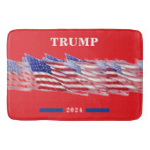 2024 Donald Trump - Amerikanische Flagge Badematte (Vorderseite)
