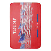 2024 Donald Trump - Amerikanische Flagge Badematte (Vorderseite Vertikal)
