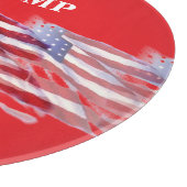 2024 Donald Trump - Amerikanische Flagge Schneidebrett (Ecke)