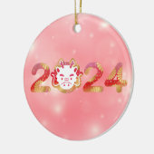 2024, Drachenschmuck Keramik Ornament (Links)
