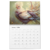2024 Dreamy Chickens Fantasy Art Kalender (Jan 2026)