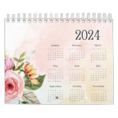 2024 Drucker schöner Kalander 12 Monate Kalender (Titelbild)