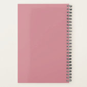 2024 Dusty Pink Monogram Personal Weekly Planner Planer (Rückseite)