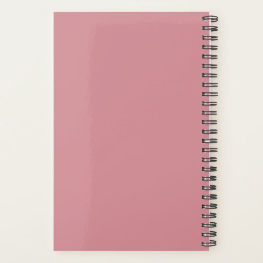 2024 Dusty Pink Monogram Personal Weekly Planner Planer (Rückseite)