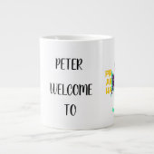 2024 Eigene Karikaturen für Unternehmen Jumbo-Tasse (Vorderseite)