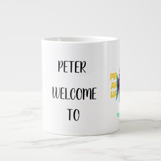 2024 Eigene Karikaturen für Unternehmen Jumbo-Tasse (Vorderseite)