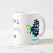 2024 Eigene Karikaturen für Unternehmen Jumbo-Tasse (Vorderseite Rechts)