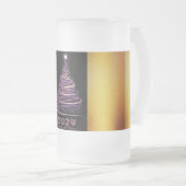 "2024: Ein Jahr der Erinnerung - Gedruckte Tasse" Mattglas Bierglas (VorderseiteRechts)