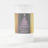 "2024: Ein Jahr der Erinnerung - Gedruckte Tasse" Mattglas Bierglas (Mittel)