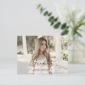 2024 Einfaches Grad-Foto Postkarte (Stehend Vorderseite)