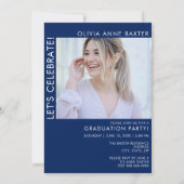 2024 Einladung der Modernen Minimal Foto Graduatio (Rückseite)