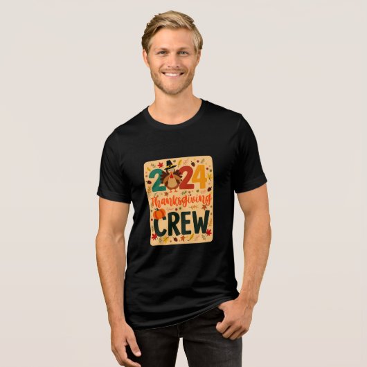 2024 Erntedank Crew Familiendesign Tri-Blend Shirt (Vorderseite voll)