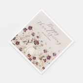 2024 Erntedank Dinner Pumpkin Wildblume Serviette (Ecke)