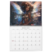 2024 Fairies 9 Black Fantasy Art Calendar Kalender (Mär 2027)