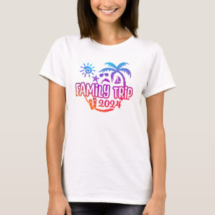 2024 Familienausflug mit Strand, Sonnenbrille & Se T-Shirt