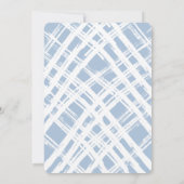 2024 FAMILY FOTO CARD Weihnachtsbogen blau Ankündigung (Rückseite)