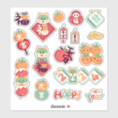 2024 Festivdrache Chinesischer Mondfest Neujahr Aufkleber (Blatt)