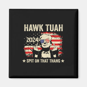 2024 Flag Funny Hawk Tush Middle Finger 24 Vote Tr Magnet