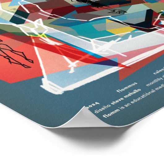 2024 FLOMMus Button-up CALENDARIO Poster (Ecke)