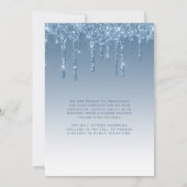2024 Foto Blue Glitzer Abschluss Ankündigung (Rückseite)