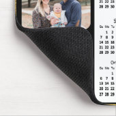 2024 Foto der Schwarzen goldenen Script-2-Reihe Mousepad (Ecke)