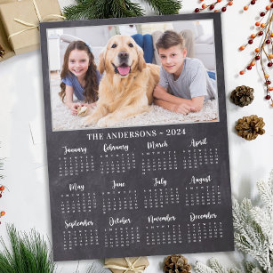 2024 Foto-Kalender für Rustikale Halbpension Famil Feiertagspostkarte