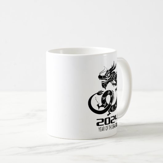 2024 Frohes chinesisches Jahr-Drachenjahr Kaffeetasse (VorderseiteRechts)