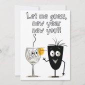 2024 Frohes neues Jahr Sarcastic Funny Meme Einladung (Vorderseite)