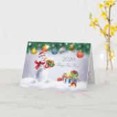 2024 Frohes Neues Jahr! Winterferien Karte (Gelbe Blume)