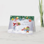 2024 Frohes Neues Jahr! Winterferien Karte (Vorderseite)