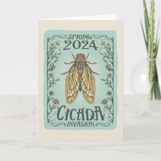 2024 Frühjahr Cicada Invasion Karte (Vorderseite)
