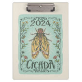 2024 Frühjahr Cicada Invasion Klemmbrett (Vorderseite)